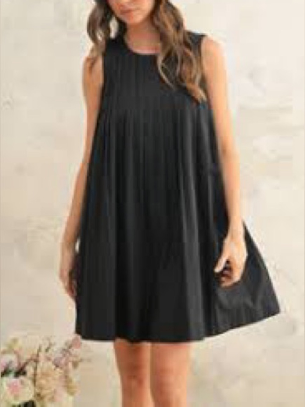 Miou Muse Black Sleeveless Pleated Mini Dress *MOVING SALE*